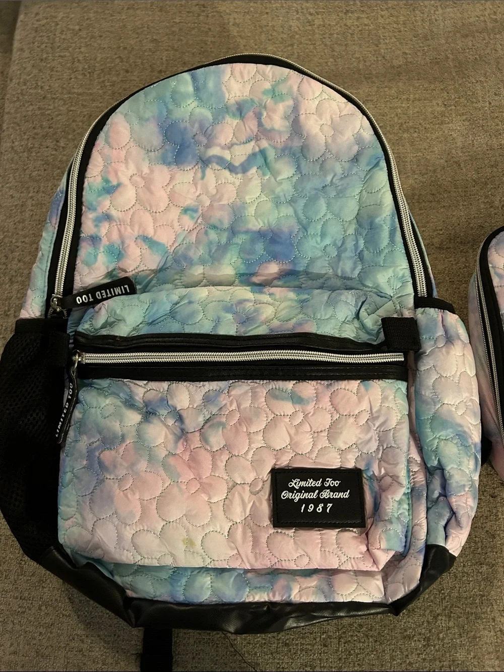 Limited Too quilted Backpack and Lunch Bag Set - Multicolor